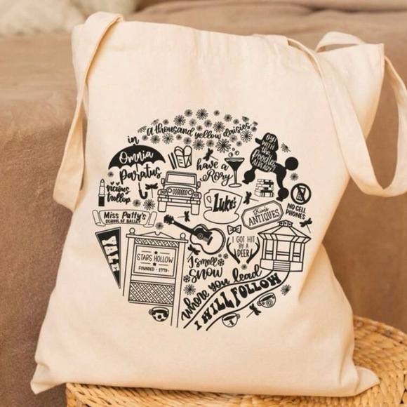 Gilmore Girls Cream Tote Bag - Picture 2 of 5